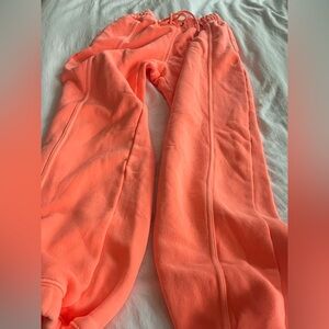 Neon orange Free People Sweatpants, XS